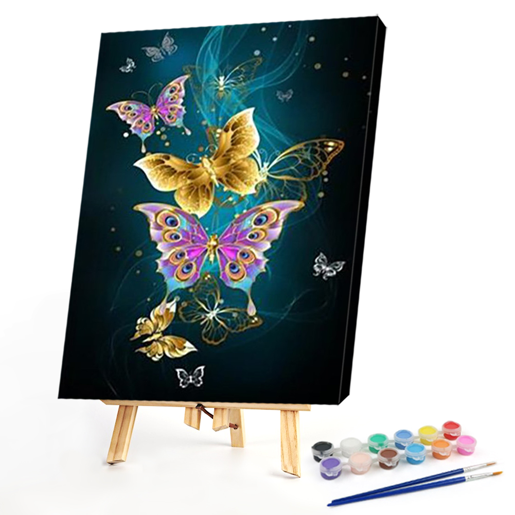 

40*50CM - Paint By Numbers - Butterflies, 501 Original