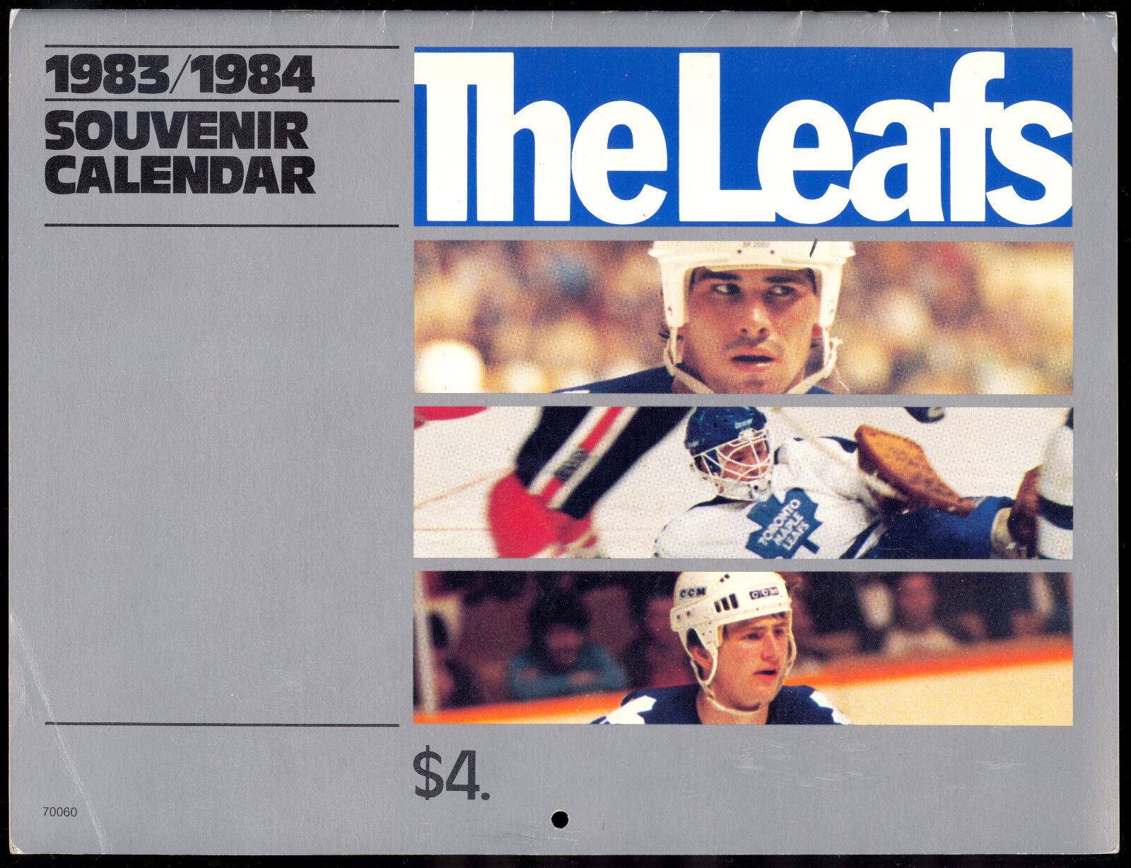 1983-84 TORONTO MAPLE LEAFS team calendar WITH THE GARDEN SCHEDULE players Photo Poster painting