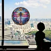 Diamonds Painting Stained Glass Dragonfly Stickers Home Decor