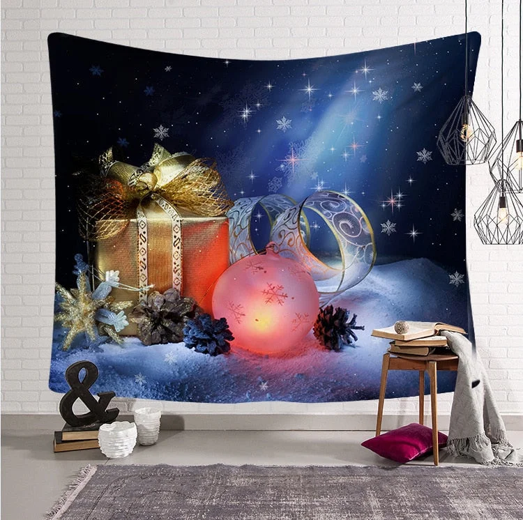 Christmas Home decor Santa Claus Hot Xmas Art Home Wall Hanging Tapestry Wall Ornamentation Christmas Wall Decor Tapestry