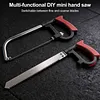 8 in 1 Hacksaw Frame Set with 6 Blades Multi Purpose Mini Hacksaws Heavy Duty Steel Saw for Metal Woodworking Glass Rubber PVC Pipes