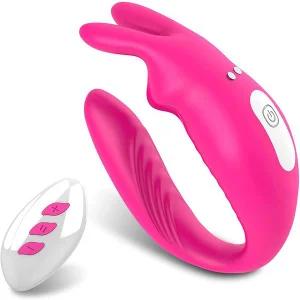 Clitoral and G-Spot Rabbit Vibrator – Remote-Controlled Wearable Couple’s Toy