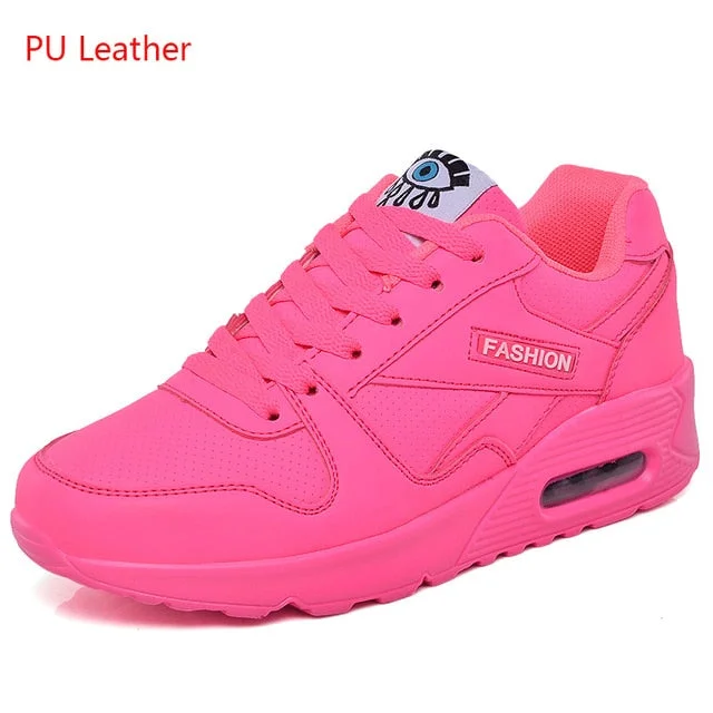 33-44 Women Sneakers Casual Breathable Sport Shoes Lace Up  Women Platform Sneakers Outdoor Walking Large Size Running Shoes