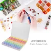 56 Grids Beads Storage Box for Nail Art Jewelry Case Holder (Multicolor)