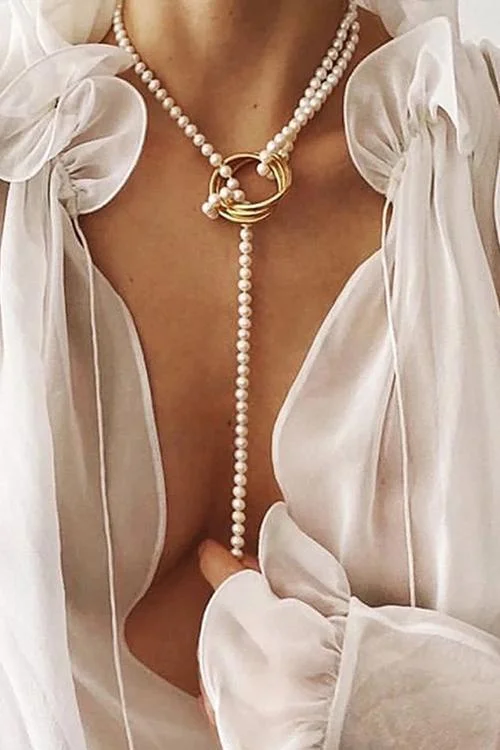Pearl Ring Necklace