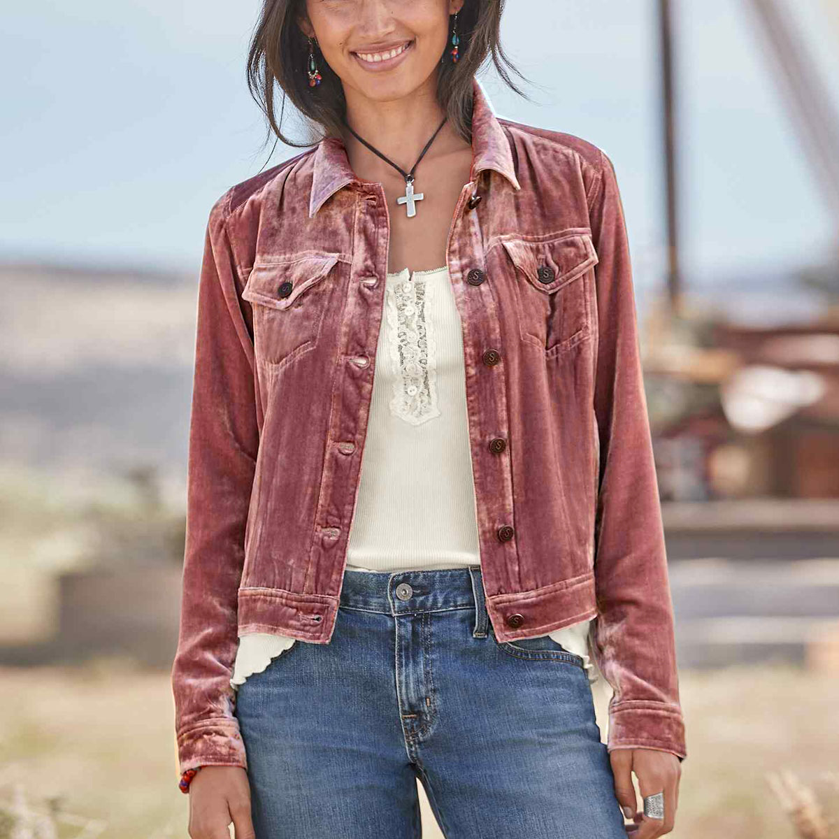 Fashion Pocket Solid Button Down Shirt Collar Jacket wearshes