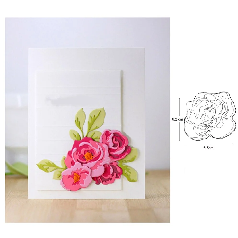 Christmas Flowers Metal Cutting Dies Stencils for Diy Scrapbooking dies Decor Cards Photo Embossing Die Cut Craft Dies New 2020