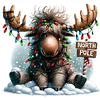 Winter Elk-11CT Stamped Cross Stitch 40*40cm/15.75*15.75in tapestrymarket