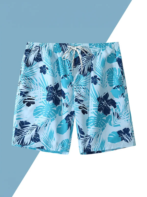 Tropical Grass Printed Quick-Drying Trunks