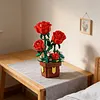 Artificial Flower Building Blocks for Adults Women for Home Office Decor (Rose)