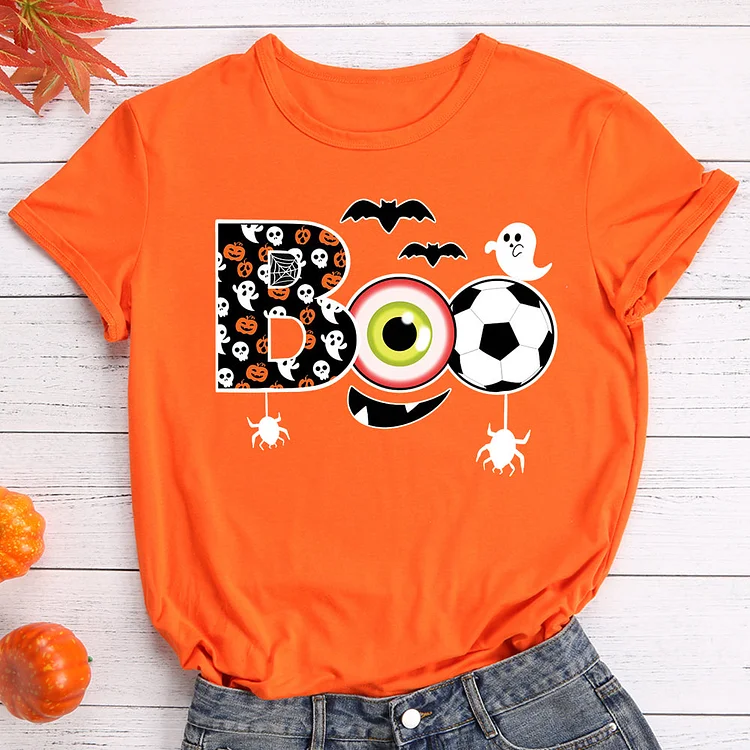 Funny Soccer Halloween Trick or Treat Boo!  T-Shirt Tee-597383