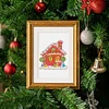 12pcs Xmas DIY Mini Square Diamond Painting Set 15x18cm