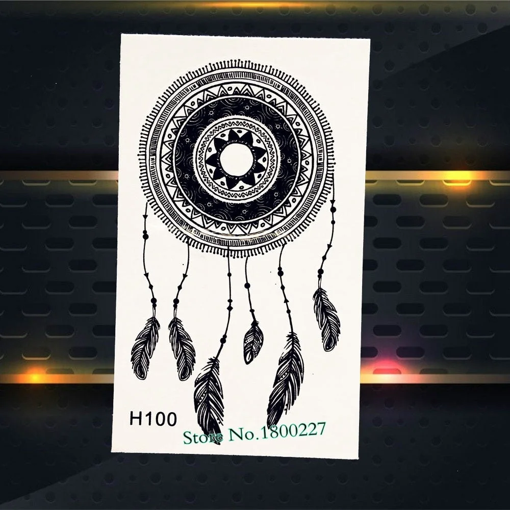 1PC Fashion Crystal Diamond Design Temporary Tattoo Sticker PAQ-003 Children Gifts Waterproof Tattoo Paste Black Navy Blue Tatto