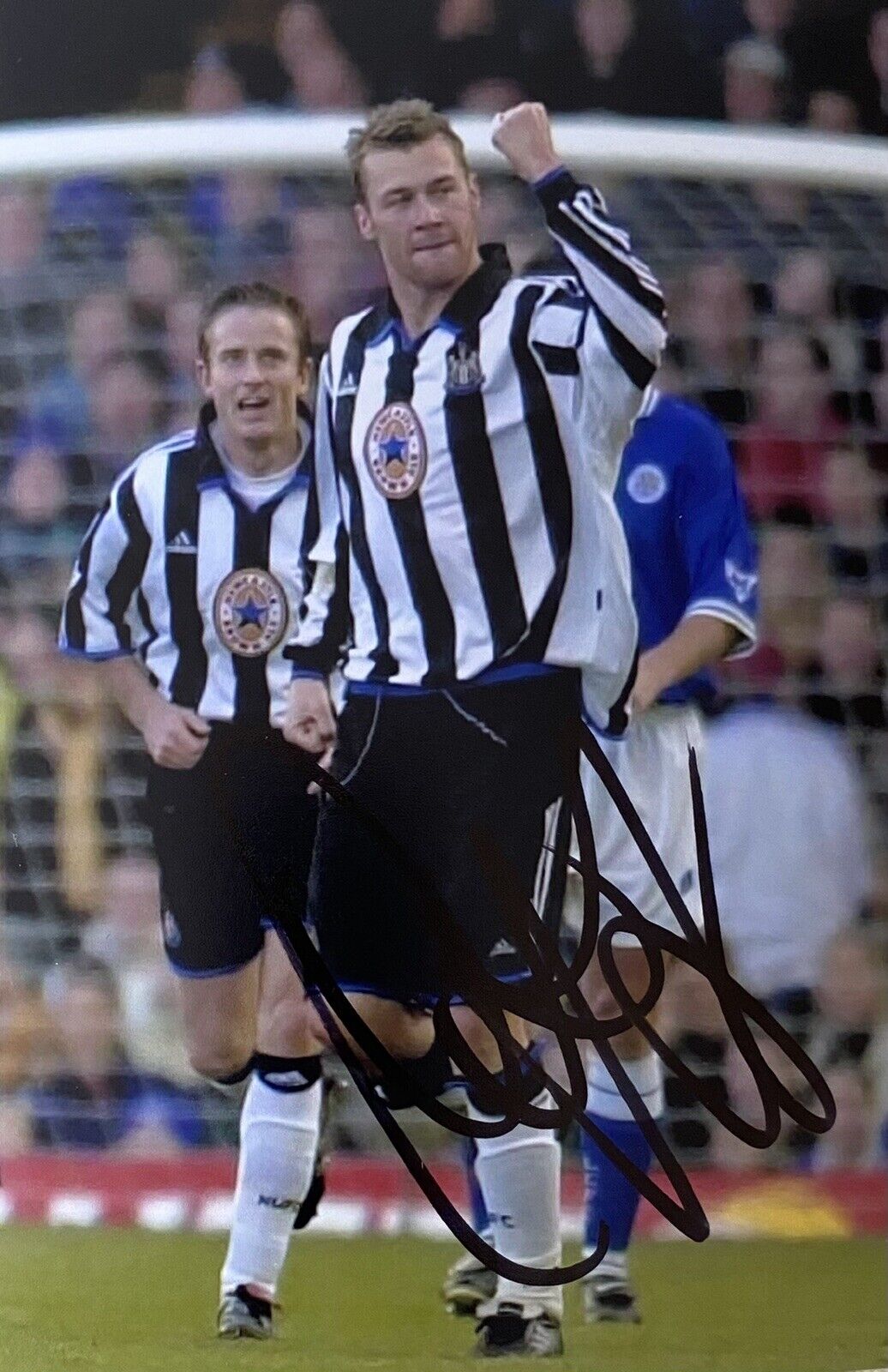 Duncan Ferguson Hand Signed Newcastle United 6X4 Photo Poster painting