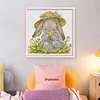 Rabbit Wearing A Straw Hat-14CT Stamped Cross Stitch 21*21cm/8.27*8.27in tapestrymarket