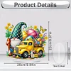 (US Only)2D Flat Print Easter Truck DIY Table Top Diamond Painting Ornament Kits