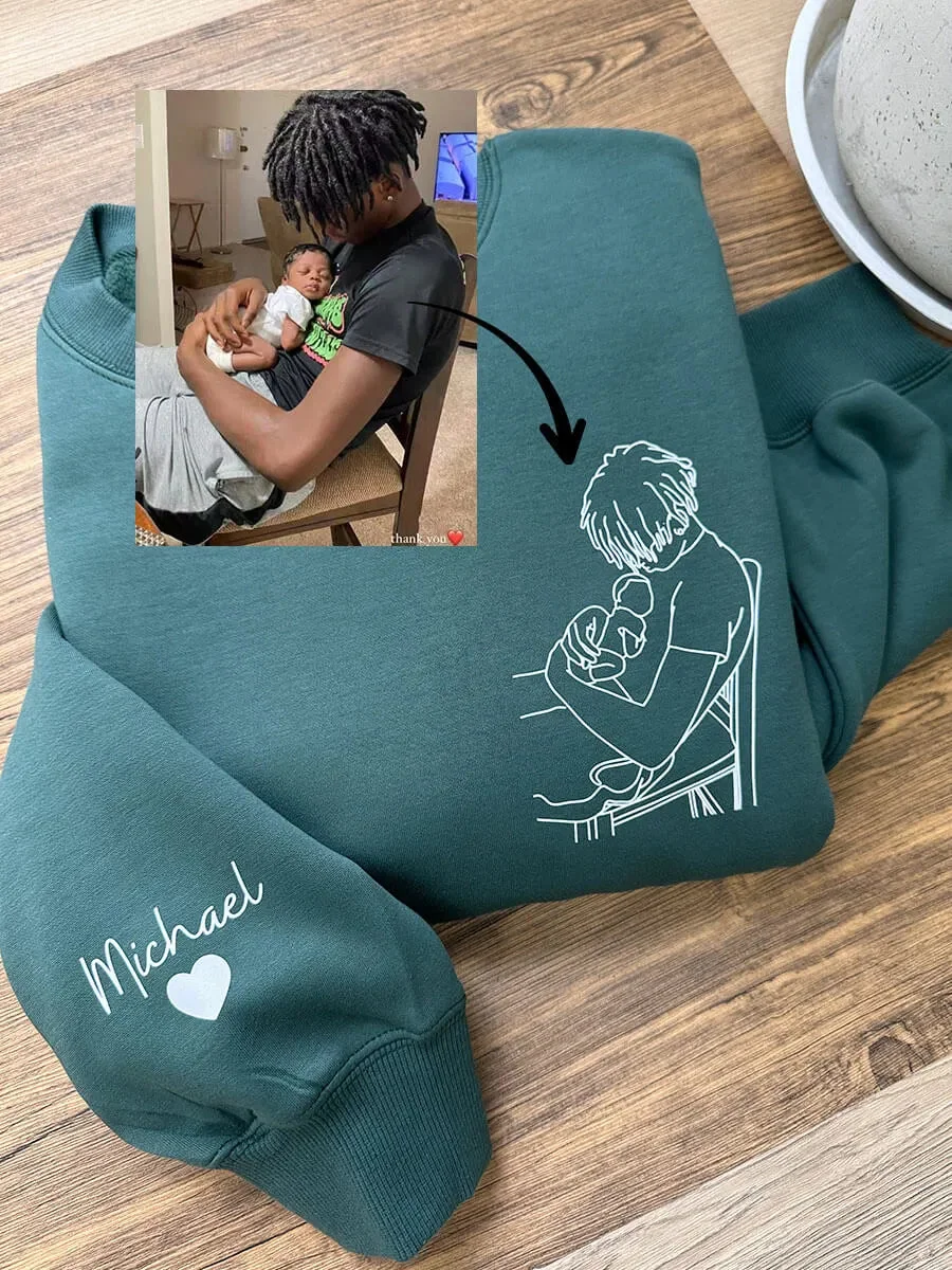 Custom Photo Outline Printed Sweatshirt/Hoodie