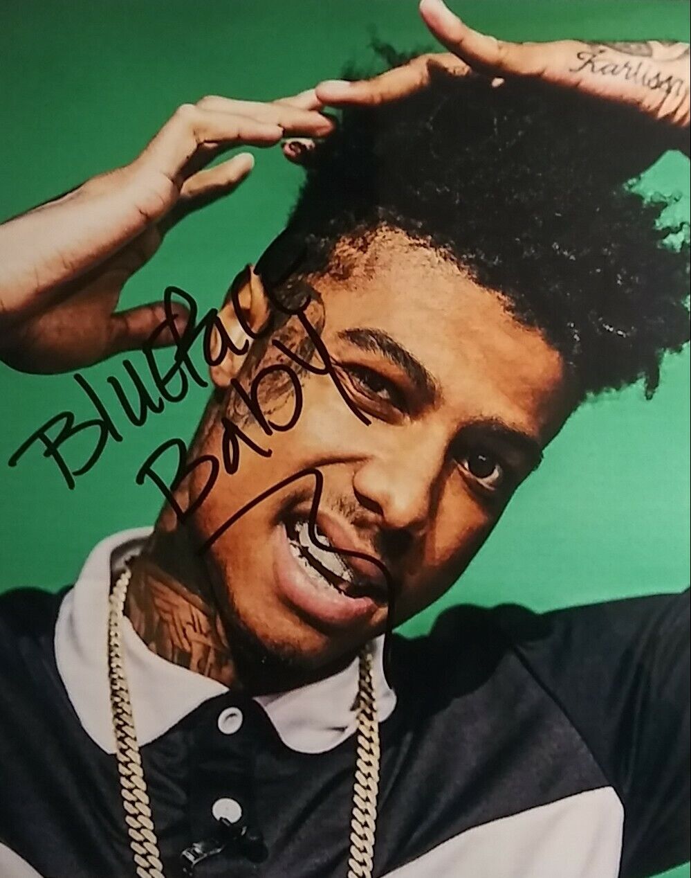 Blueface baby signed 8 x 10