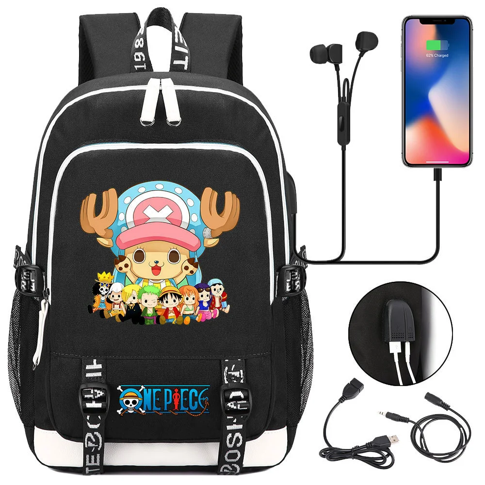 Buzzdaisy Premium One Piece Backpack with USB Charging Port and Laptop Protection - Multi-Pocket for Large Capacity Storage