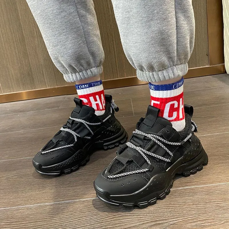 Women Sneakers New Arrival 2021 Spring Summer Colorful Shoes for Woman Breathable Ladies Chunky Sneakers Fashion Dad Shoes