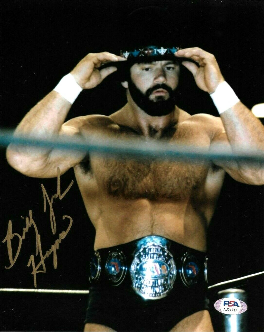 WWE BILLY JACK HAYNES HAND SIGNED AUTOGRAPHED 8X10 Photo Poster painting WITH PSA COA 2 RARE