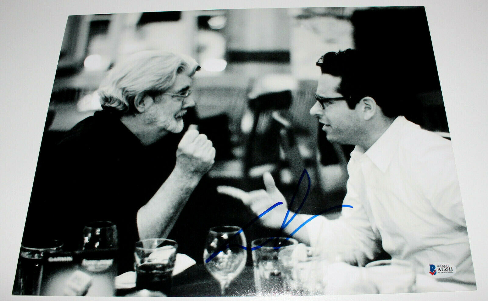 DIRECTOR GEORGE LUCAS SIGNED AUTOGRAPH STAR WARS SET 11X14 Photo Poster painting 3 BECKETT BAS