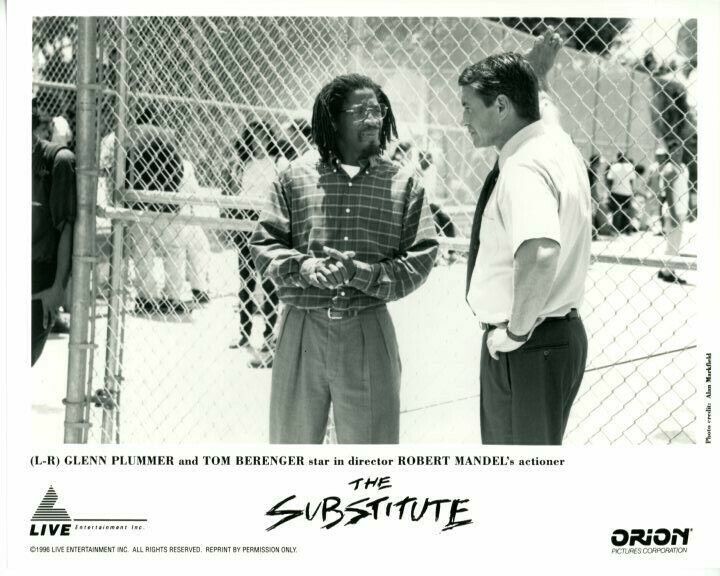 Glenn Plummer Tom Berenger The Substitute Original Press 8X10 Photo Poster painting