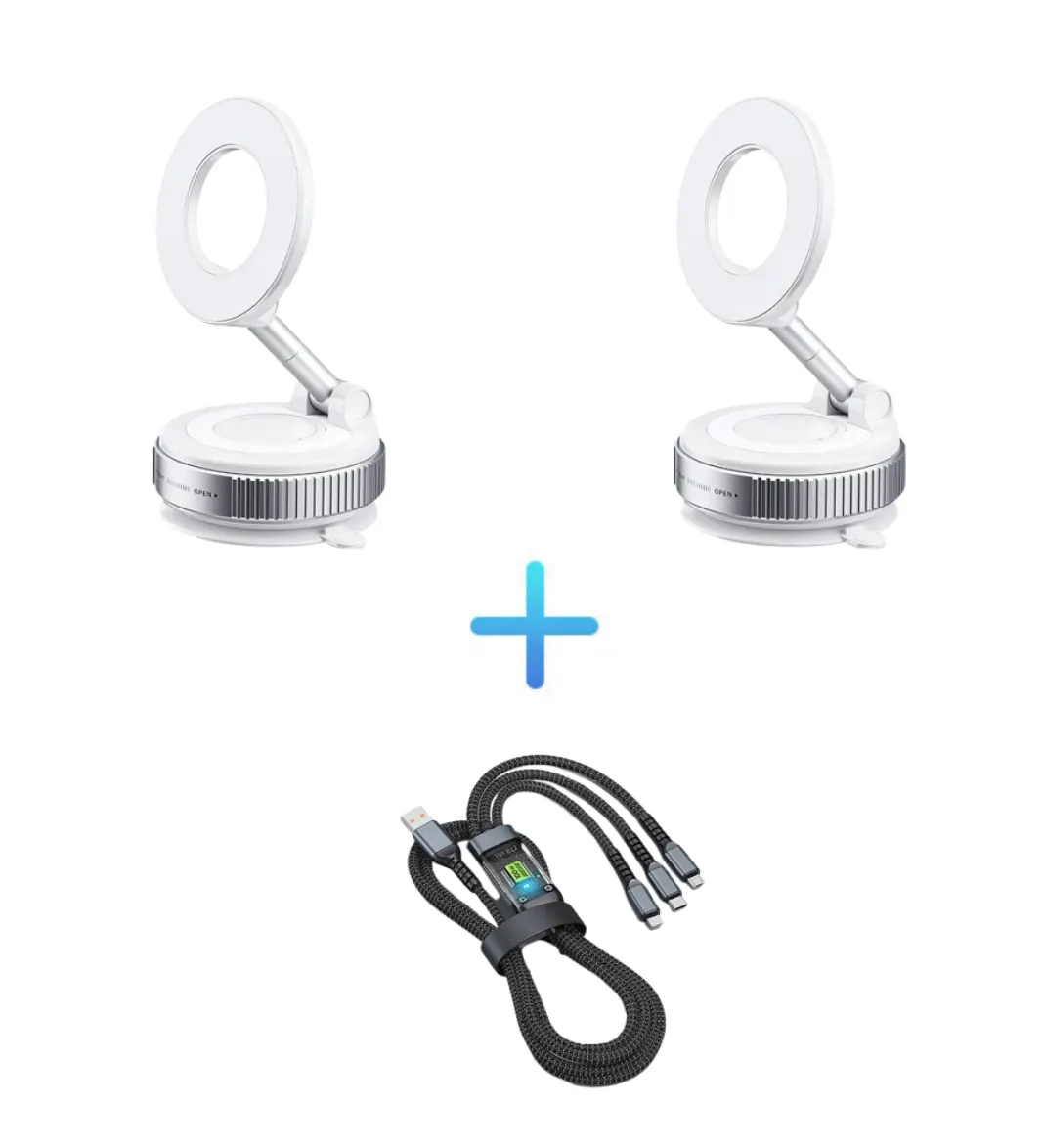 🔥Buy More Save More🔄360&deg; Adjustable Vacuum Magnetic Phone Holder📱🚗