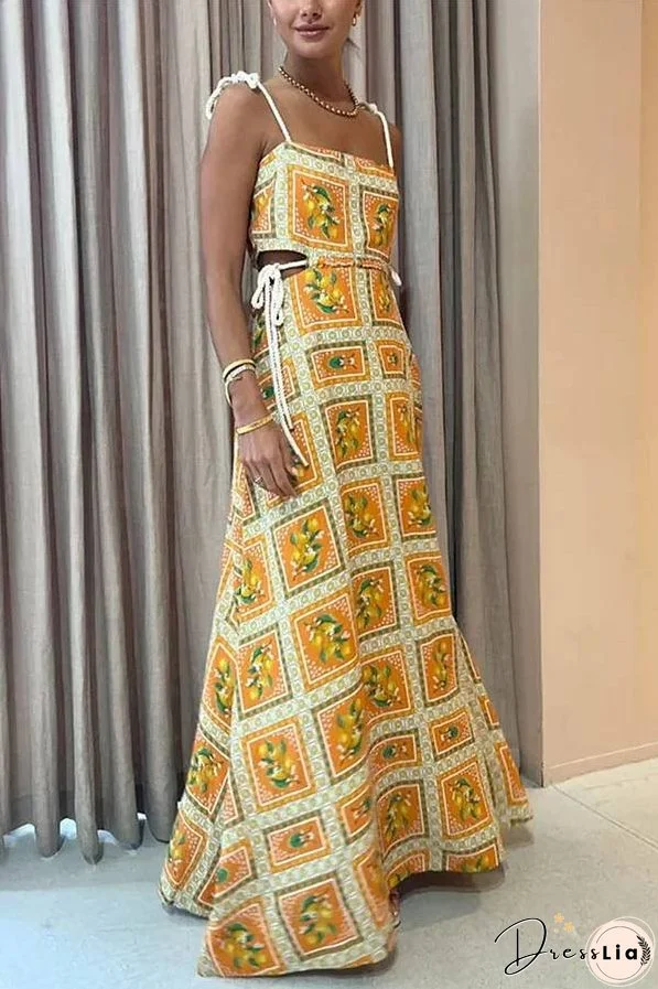 Summer Drawstring Casual Dress