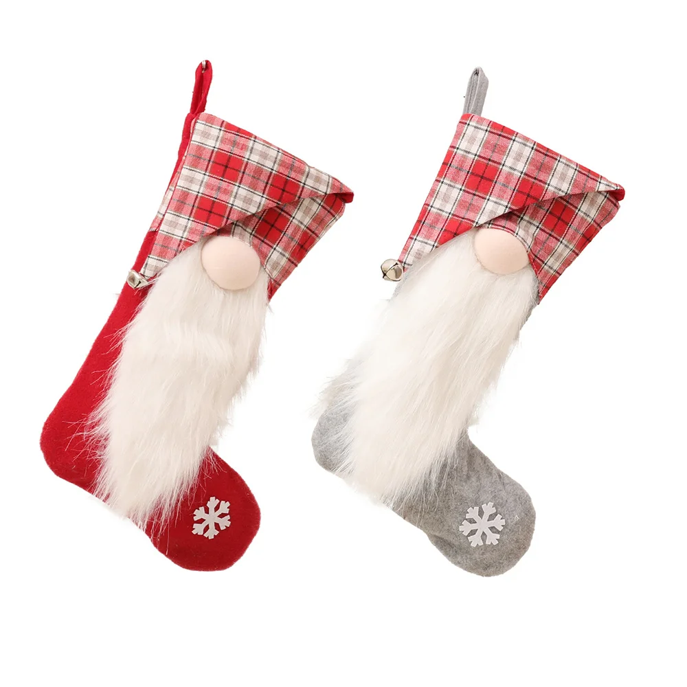 Santa Claus socks for home holiday decoration