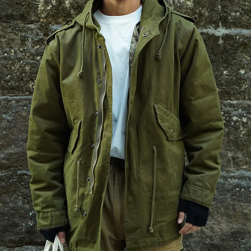 Vintage Military Style M51 Mid-length Fishtail Jacket