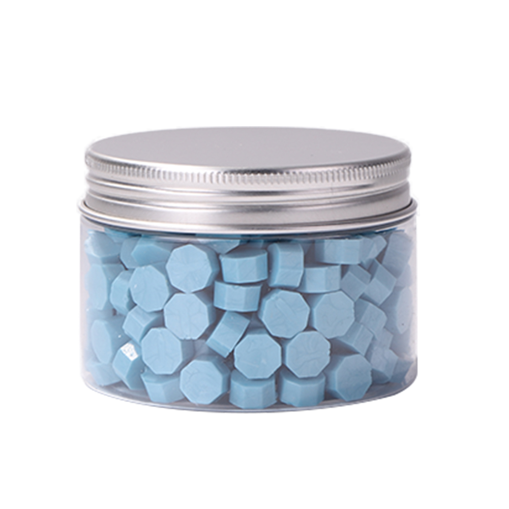 

200pcs Octagon Sealing Wax Blue Wax Beads - Wax Seal Stamp, 501 Original