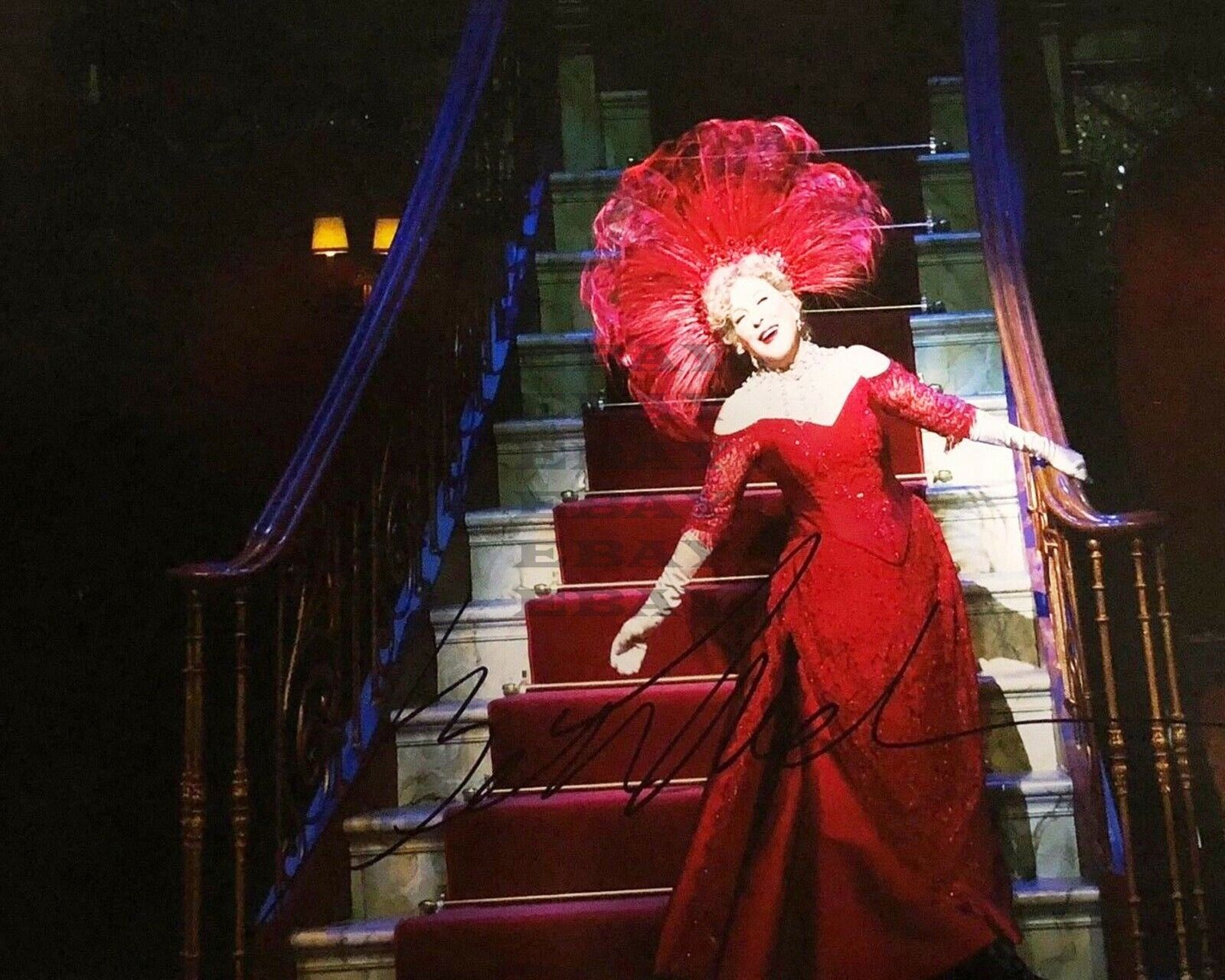 BETTE MIDLER SIGNED HELLO DOLLY TONYS MUSICAutographed Signed 8x10 Photo Poster painting Reprint