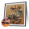 Diamond Painting -DIY Round Drill Stone Art Deer(40x40cm)