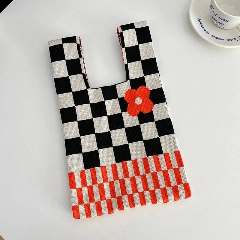 Korean Style Spring And Summer New Arrival Women’s Bag Handbag Bag Fashionable Simple Niche Knitted Bag Vesel Bag Crossbody Bag