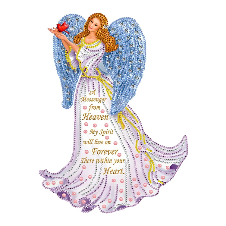 Partial Special-Shaped Diamond Painting - Dress Angel Ladies 30*40CM