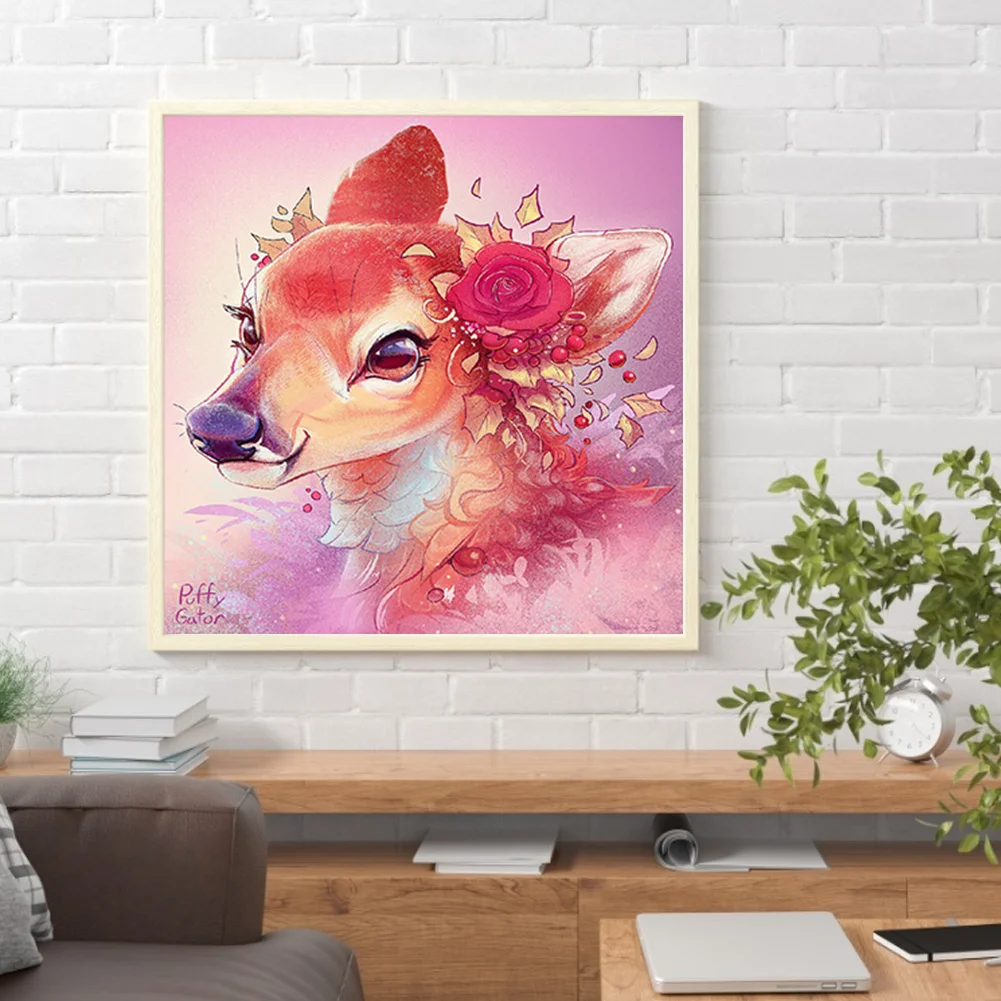 Full Round Diamond Painting 40*40cm - Giraffe