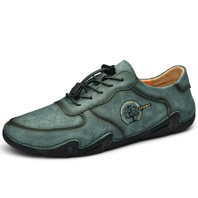 Brand Summer Men's Casual Shoes Handmade Genuine Leather Mens Loafers Classic Denim Moccasins Outdoor Non-slip Men's Sneakers