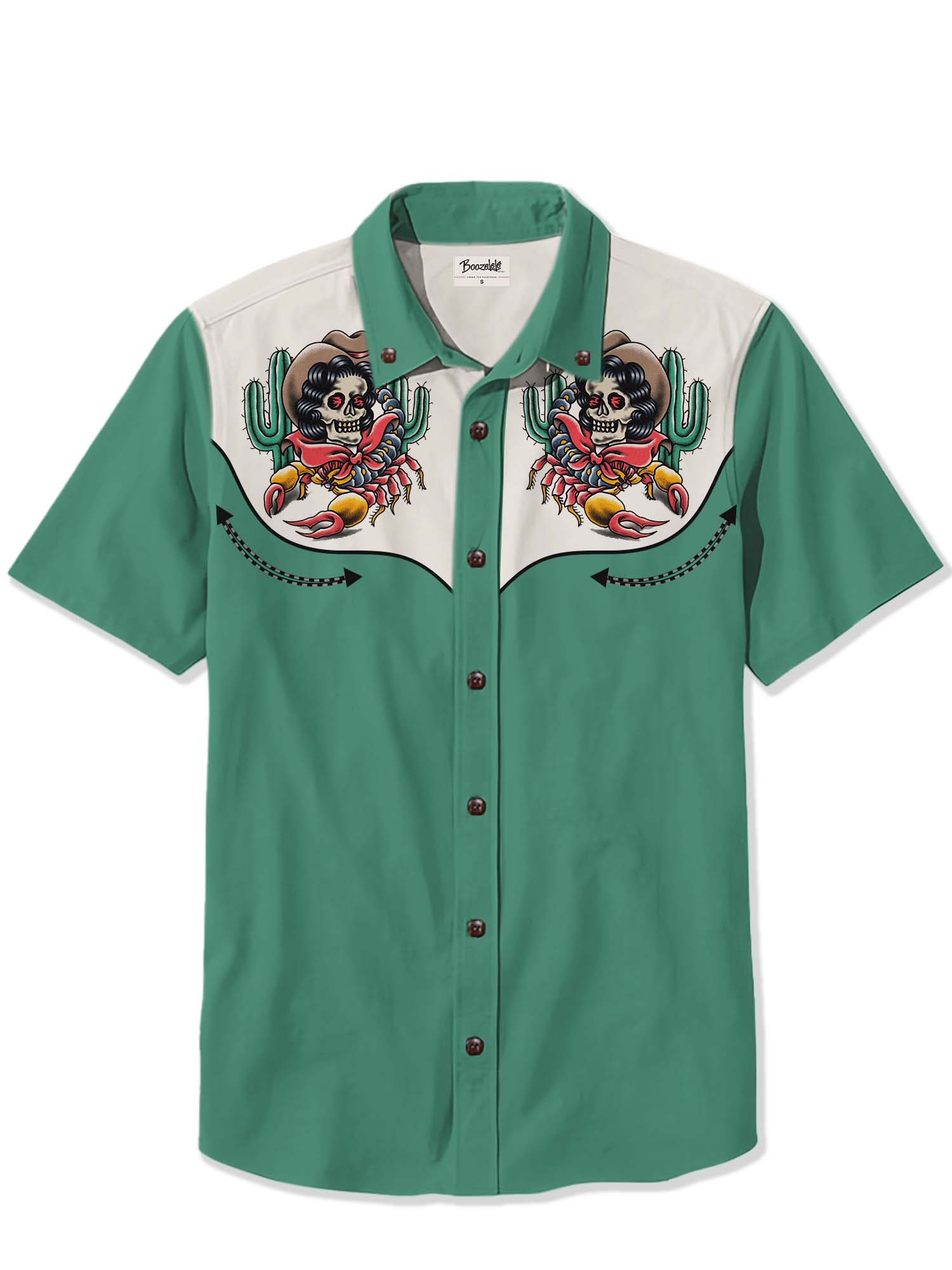 【ILLUSTRA.13 X Boozelele】Desert Scorpion Cowgirl - 100% Cotton Shirt