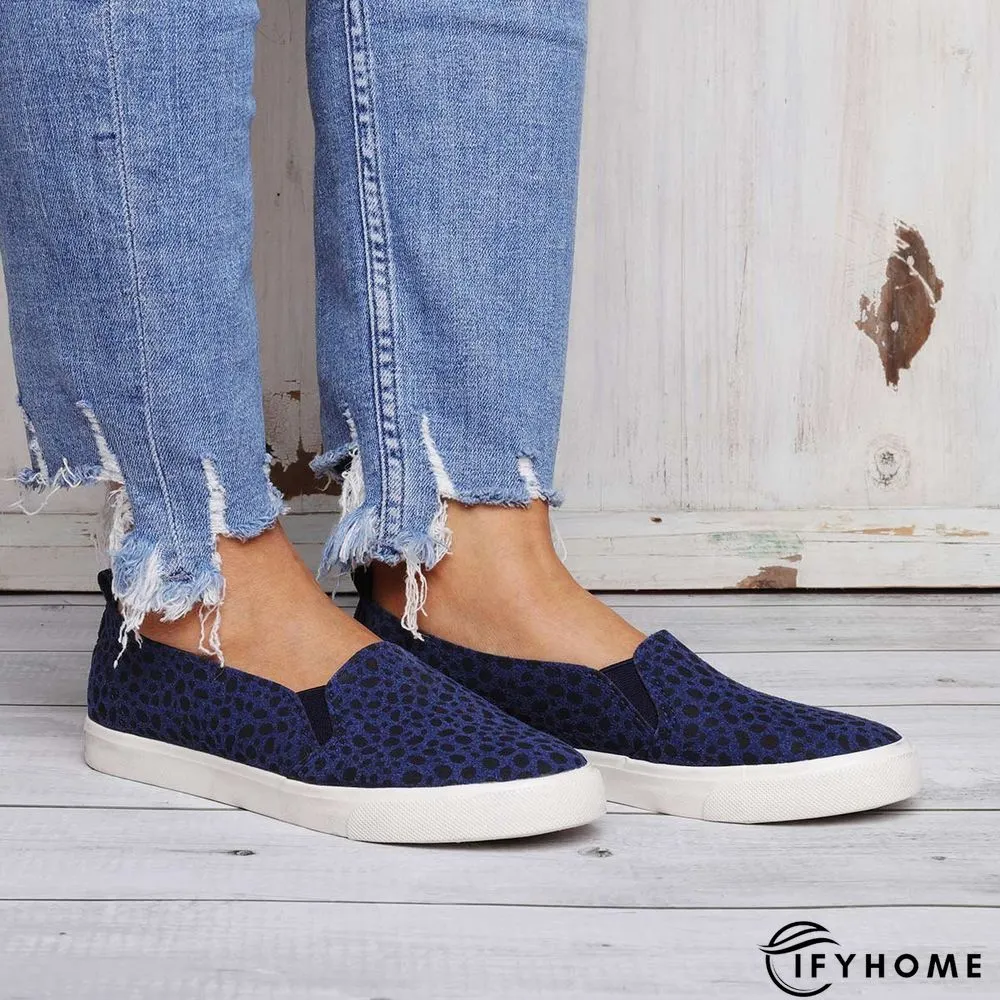 Women Fashion Leopard Loafers All Season Flat Shoes | IFYHOME