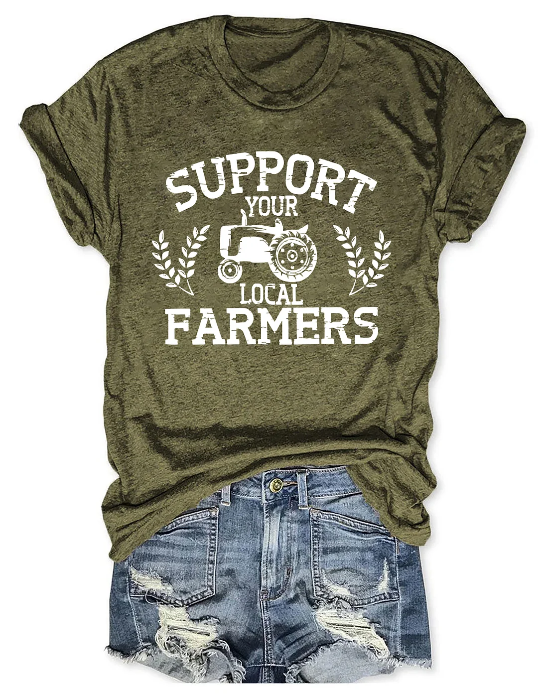 Support Your Local Farmers Graphic T-shirt