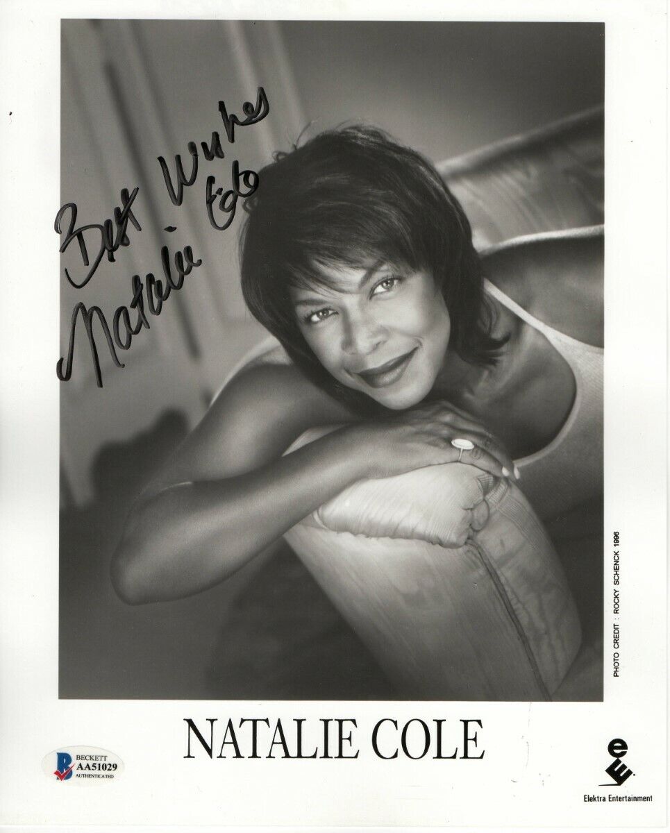 Natalie Cole Signed Autographed 8X10 Photo Poster painting Legendary Singer BAS AA51029