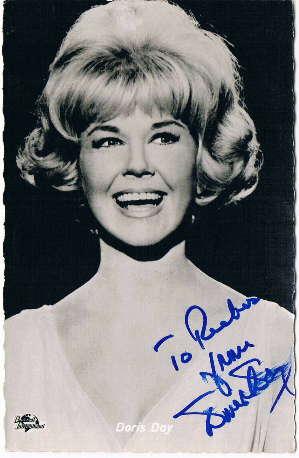 Doris Day 1924-2019 autograph signed postcard Photo Poster painting 3.5x5.5