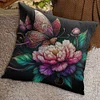 Flower Lantern-Pillow Case-3 strands 11CT Stamped Cross Stitch-45*45CM