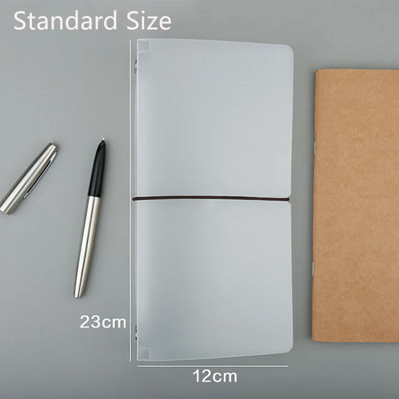 Fromthenon Transparent Pvc Shell For Midori Travelers Notebook Standard Filler Paper Diary Cover Planner Organizer Stationery