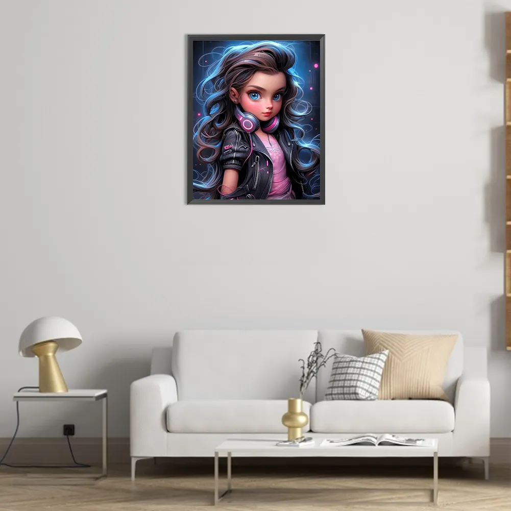 Full Round Diamond Painting 40*50cm - Sweet Girl