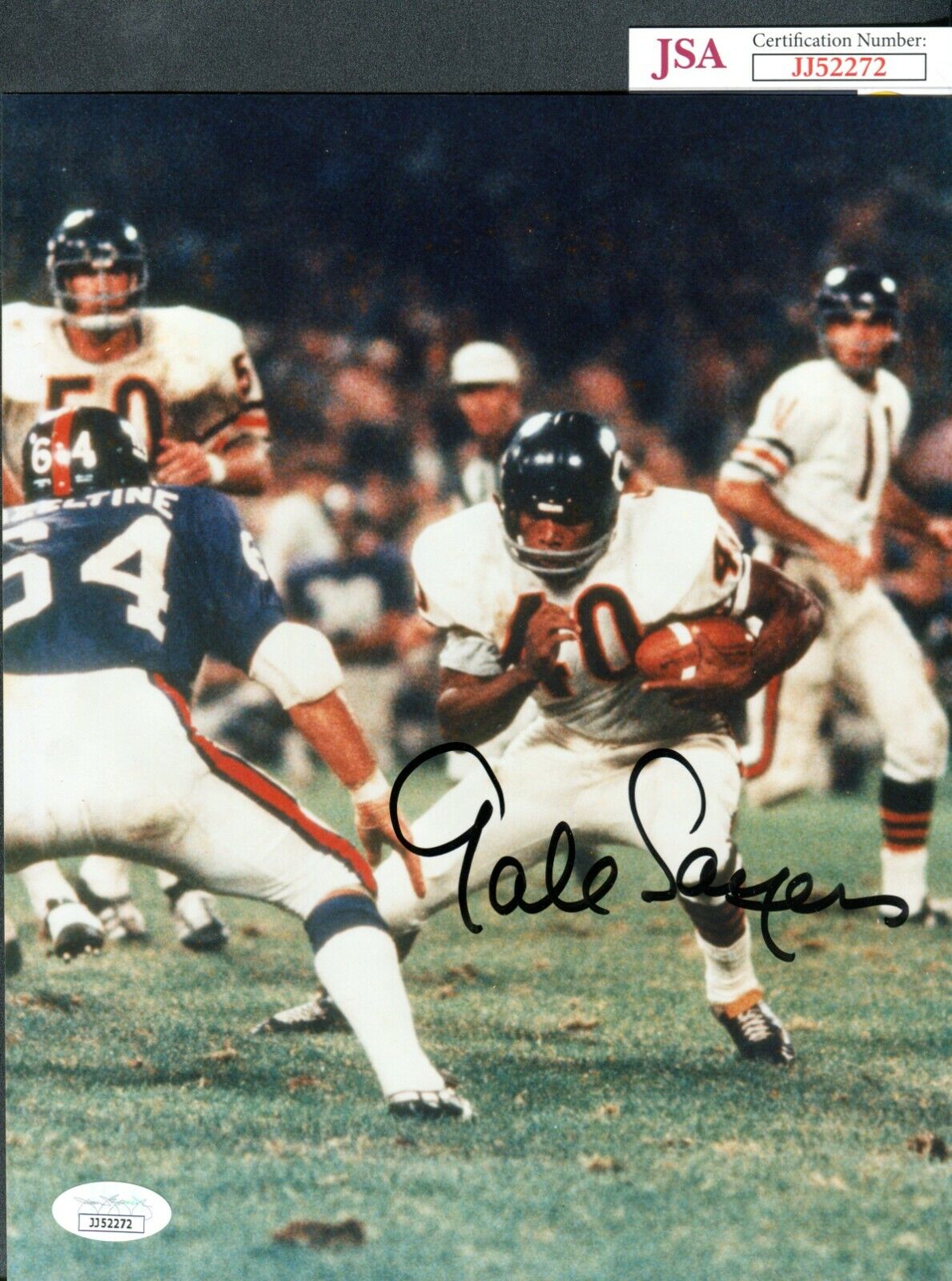 JSA Gale Sayers Autographed Signed AUTO 8x10 Photo Poster painting Chicago Bears TRB 660