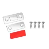 Aimant Porte Placard Ultra Mince Loquet Magnetique en Acier Inoxydable