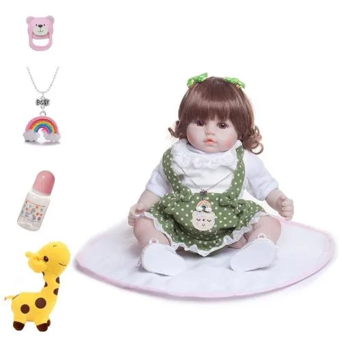 18" Cute Sofia Full Silicone Reborn Baby Doll Girl - Reborn Shoppe