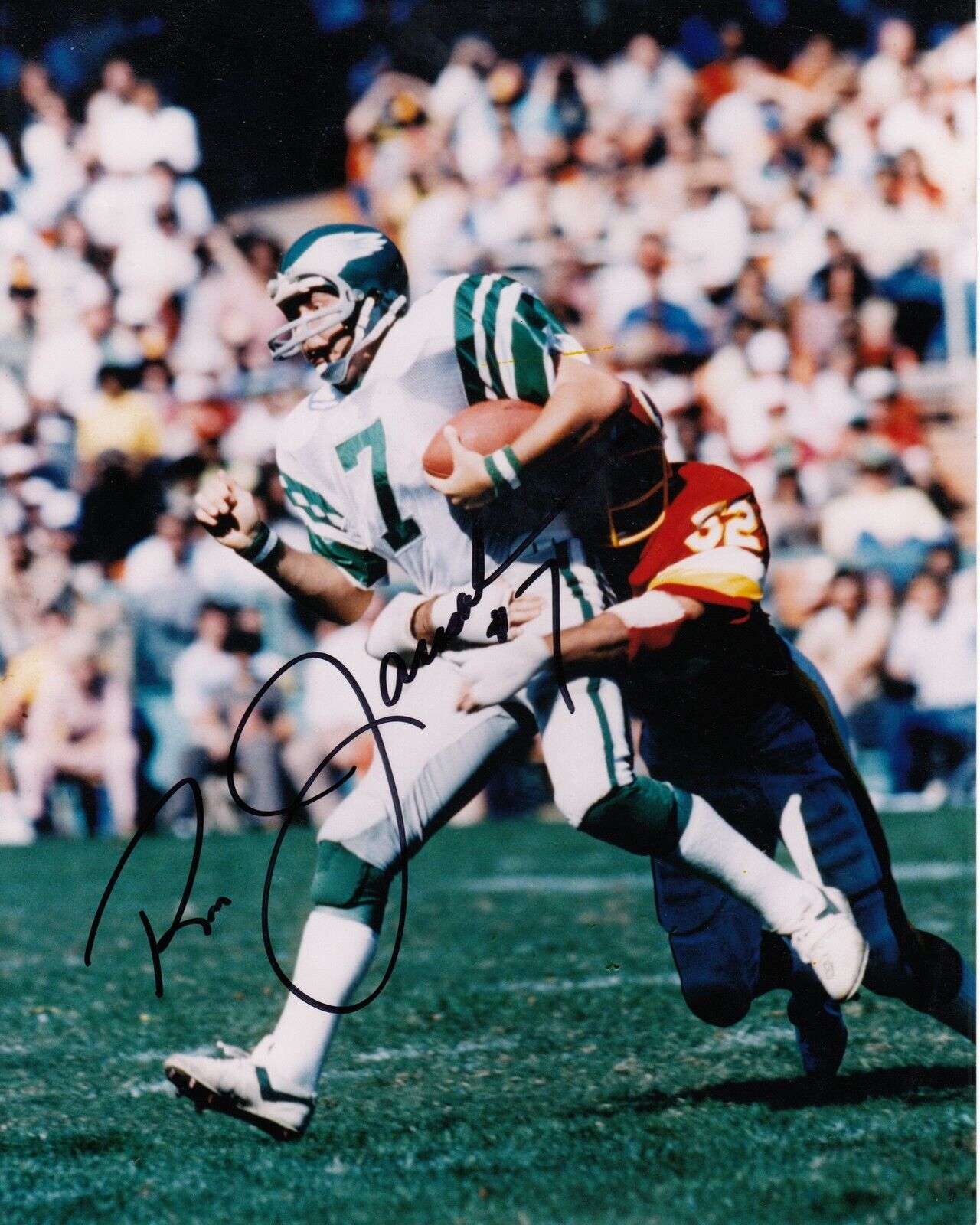 Ron Jaworski #0 8x10 Signed w/ COA Philadelphia Eagles 031719